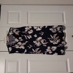 White Mark Women's Sleeveless Tunic Top, navy blue background XL